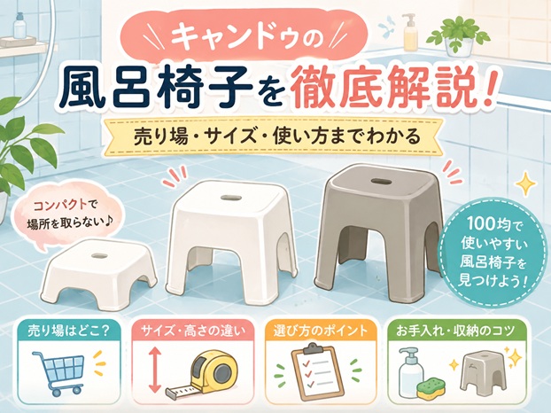 キャンドゥの風呂椅子は110円で買える?