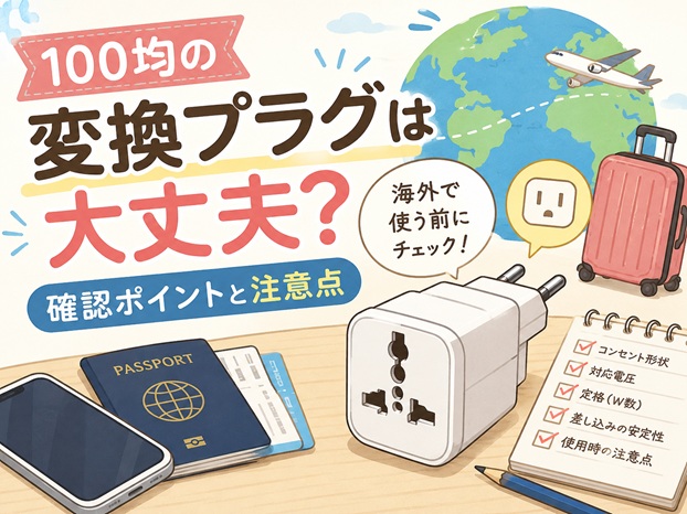 100均の変換プラグは大丈夫?海外で使う前の確認ポイントと注意点