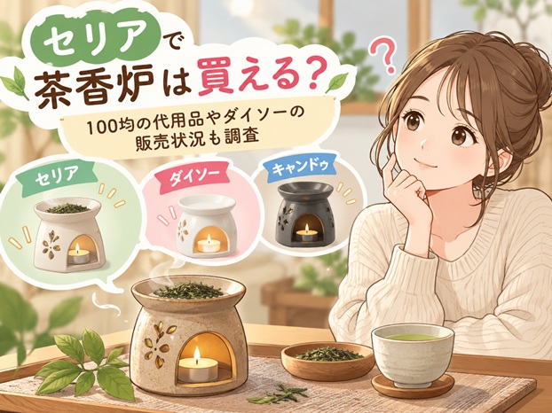 セリアで茶香炉は買える？100均の代用品やダイソーの販売状況も調査
