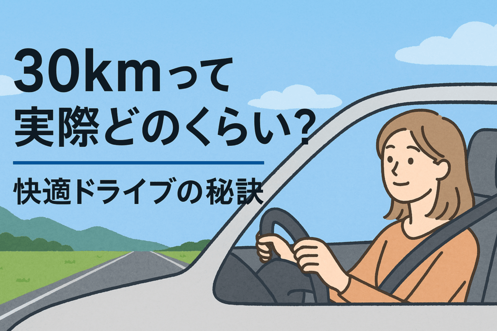 30kmって実際どのくらい？快適ドライブを楽しむための秘訣ガイド