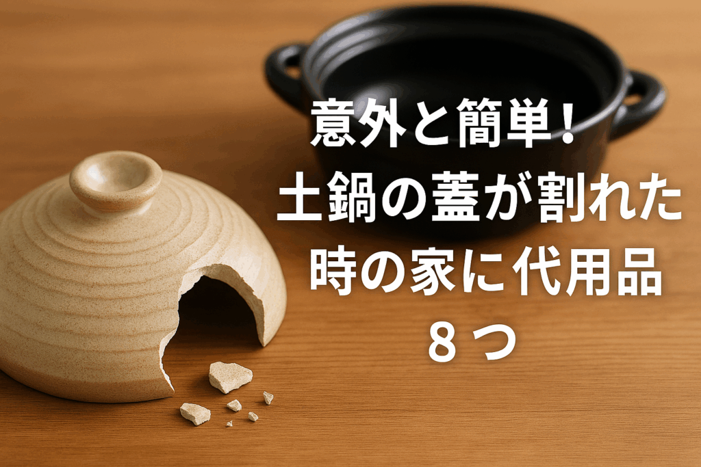 意外と簡単！土鍋の蓋が割れた時の家にある代用品８つ