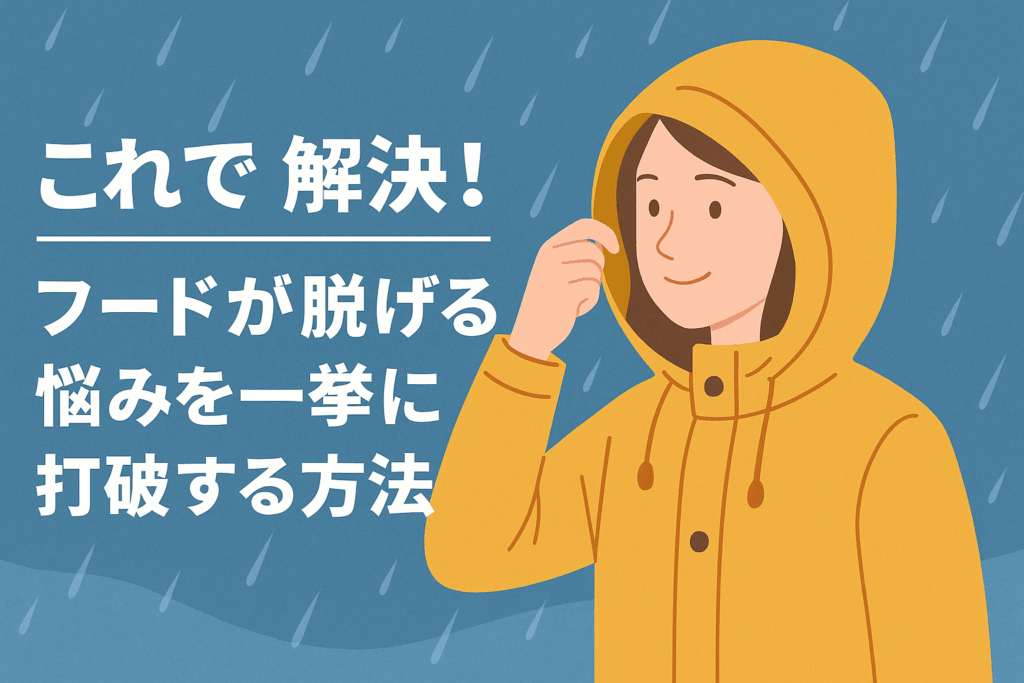 これで解決！フードが脱げる悩みを一挙に打破する方法