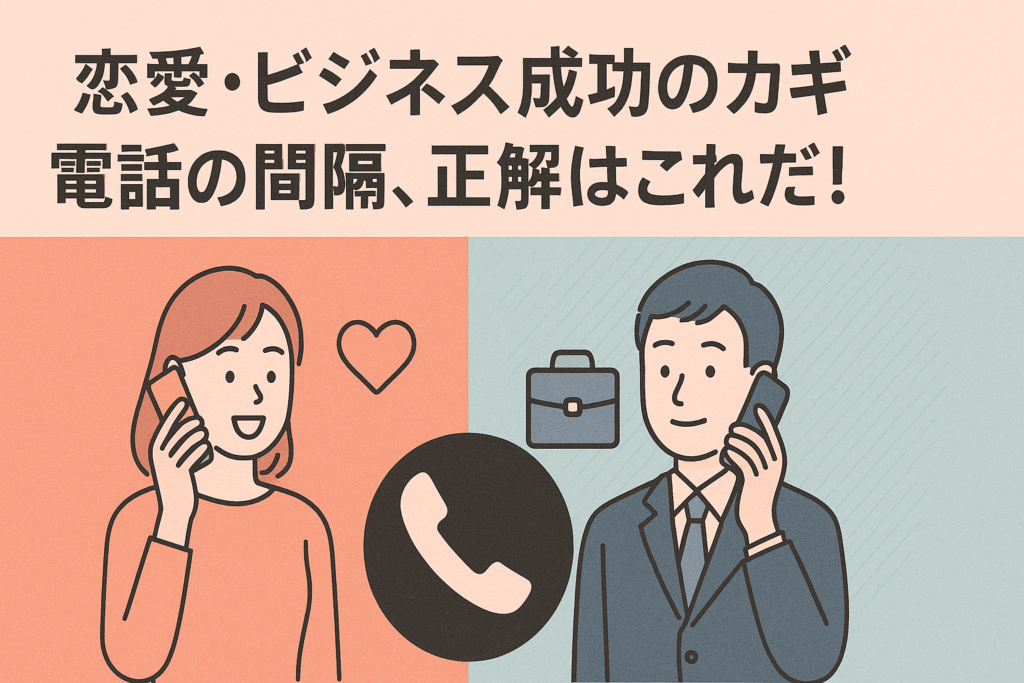 恋愛・ビジネス成功のカギ：電話の間隔、正解はこれだ！