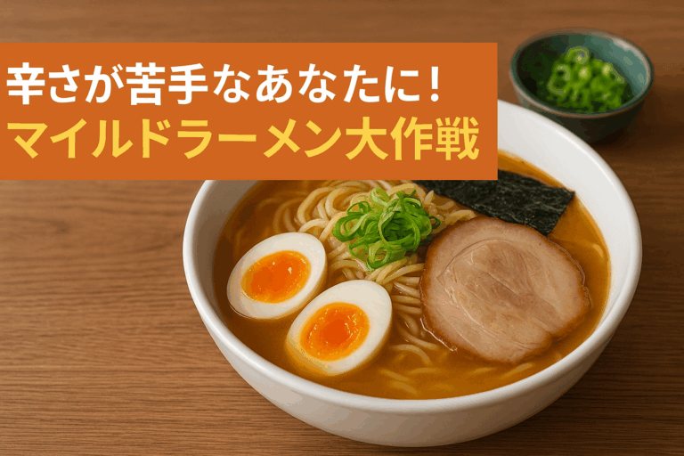 辛さが苦手なあなたに！マイルドラーメン大作戦！