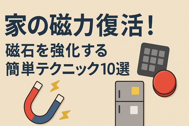 家の磁力復活！磁石を強化する簡単テクニック10選