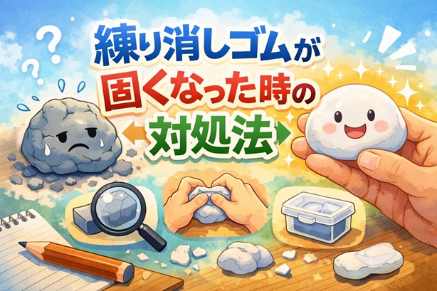 練り消しが固くなる原因と正しい整え方｜やわらかさを取り戻すコツを解説