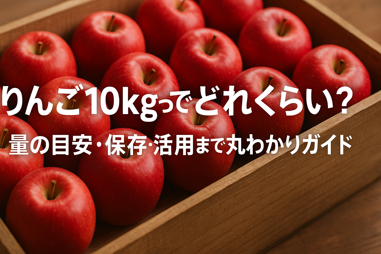 りんご10kgって何個？量の目安・保存・活用レシピまで完全ガイド